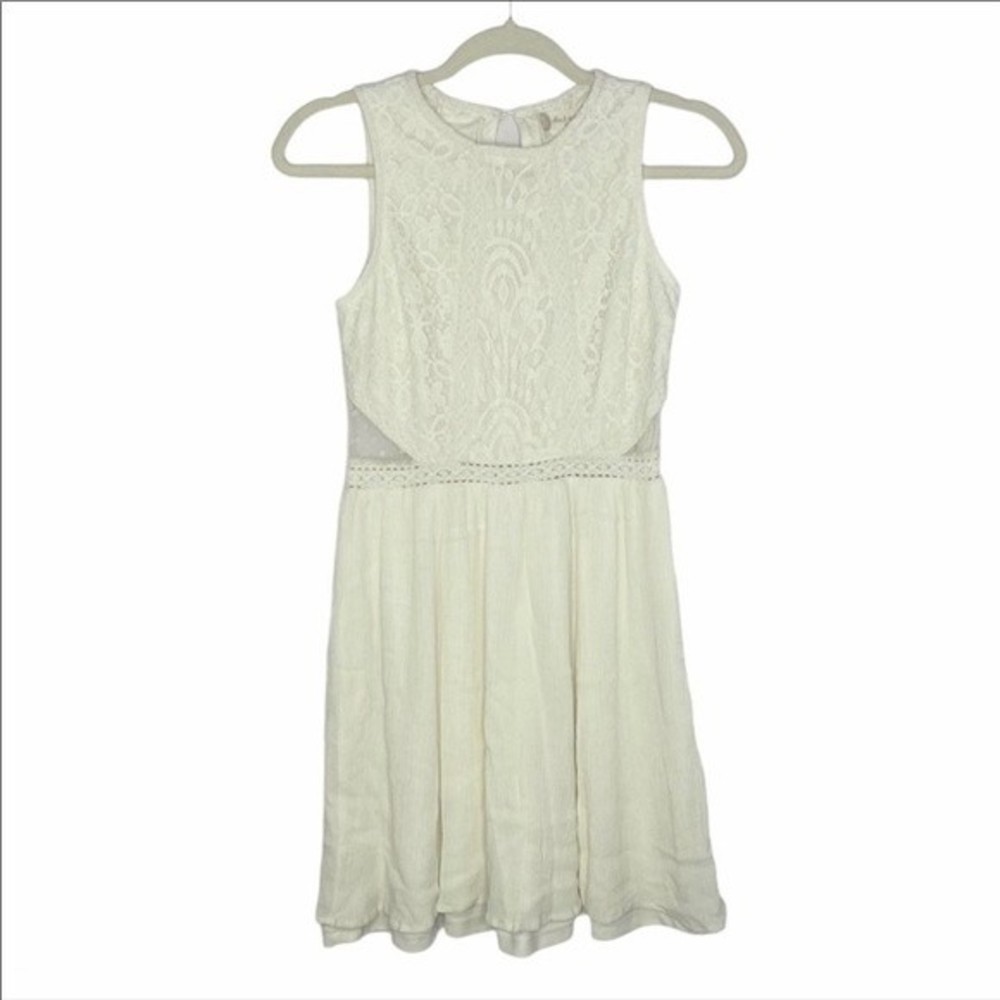 Altar’d State White Lace Sleeveless Dress, XS